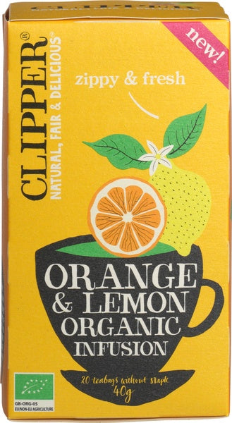 Clipper Orange & lemon infusion bio 20 Zakjes