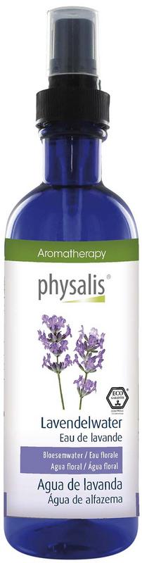Physalis Lavendelwater bio facial toner in 200ml bottle, natural skincare product for gentle skin hydration and refreshment.