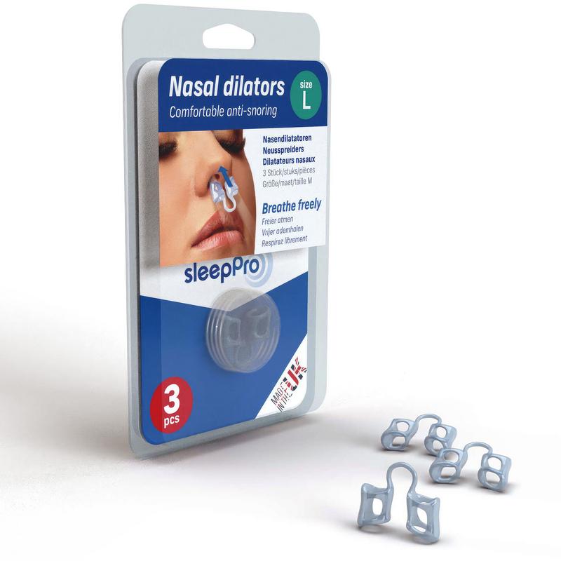 SleepPro large nasal spray bottles for nasal care and inhalation, three-piece set, designed for effective nasal relief and hygiene.