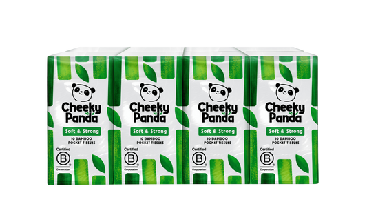 The Cheeky Panda Bamboo zakdoekjes 8 x 10 stuks 8.00 Stuks