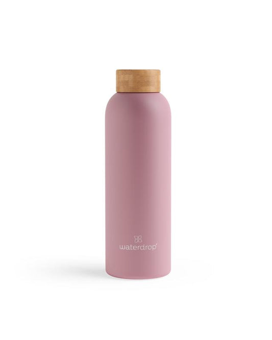 Waterdrop  Roestvrijstalen drinkfles pastel pink matt 600ml 1.00 Stuks