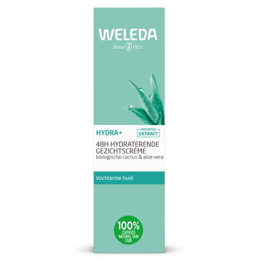Weleda Hydra+ 48h gezichtscreme hydraterende 30.00 Milliliter