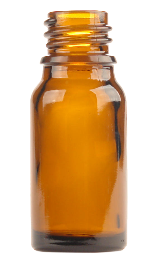 Helios Holland Flesje glas 10ml amber 10.00 Stuks