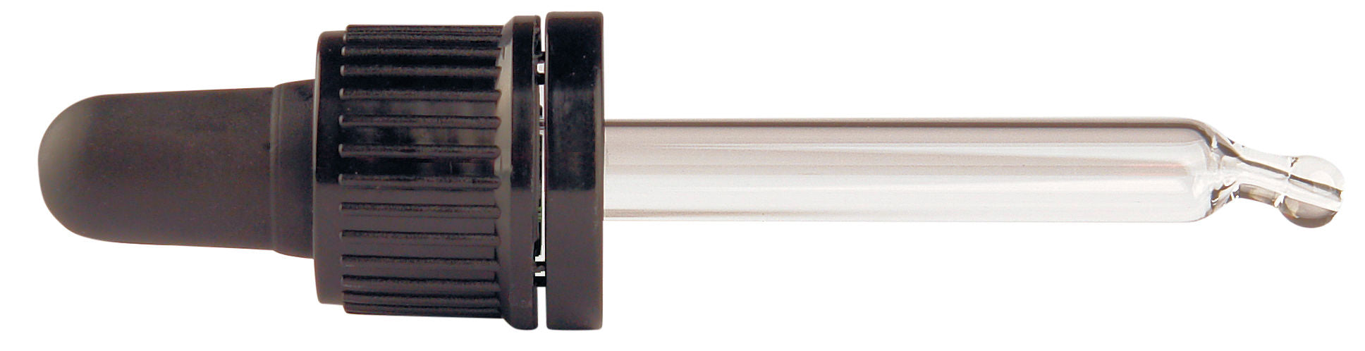 Set of 10 black 30ml Helios Holland glass pipets, ideal for precise liquid transfer and packaging in laboratory or craft settings.