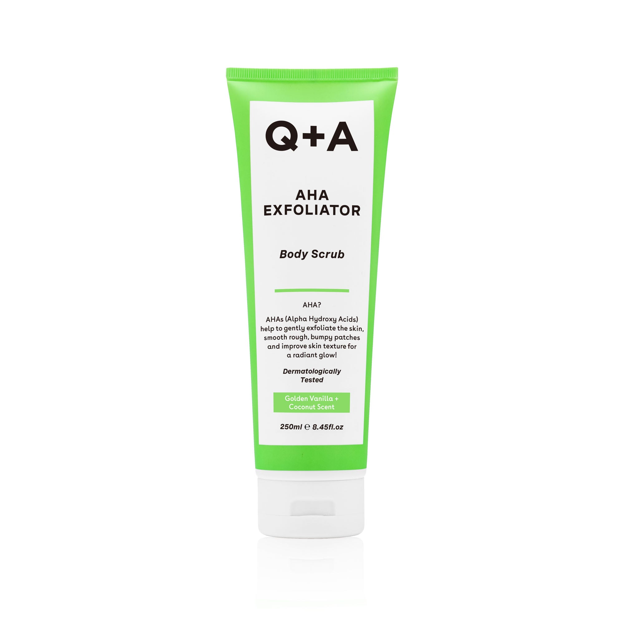 Q+A Bodyscrub aha exfoliator 250.00 Milliliter