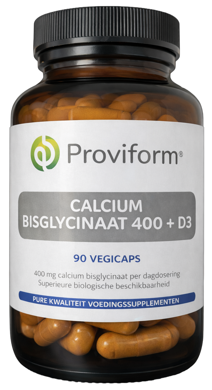 Proviform Calcium bisglycinaat 400 + D3 90.00 Vegetarische capsules