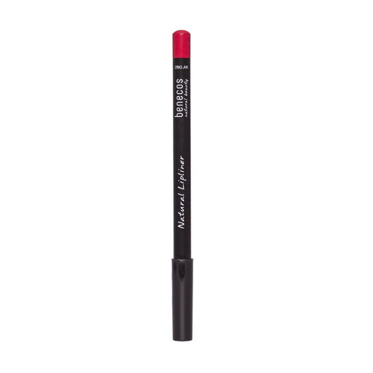 Benecos natural beauty berry lipliner, 1.10g, with a smooth pencil design and natural berry-colored tip for precise lip makeup application