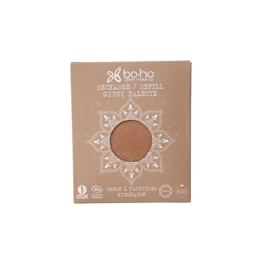 Boho Green Makeup Road Trip eyeshadow palette with earthy green and neutral shades, compact makeup set for natural looks.