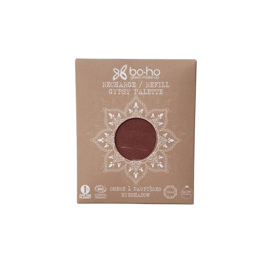 Boho Green Makeup Oogschaduwpalet Terre de Feu with earthy eyeshadow shades in a natural makeup palette set.