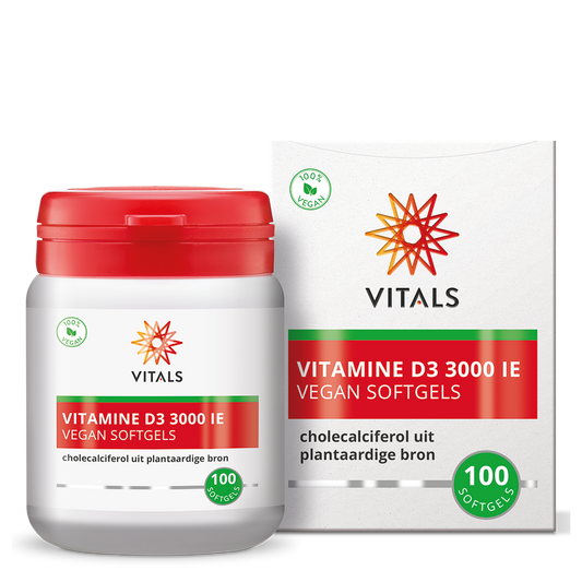 Vitals Vitamine D3 3000 ie 100 softgels 100.00 Softgels