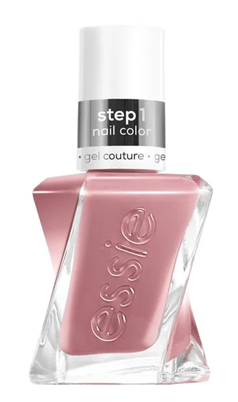 Essie Gel Couture 485 Princess Charming nail polish bottle, 13.5ml, with pink-colored cap and label visible.