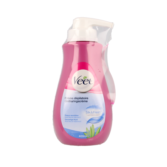 Veet Ontharingscreme gevoelige huid pomp 400.00 Milliliter