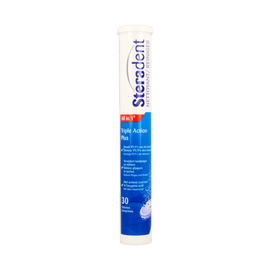 Steradent Triple action plus 30.00 Stuks