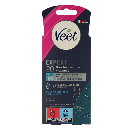Veet Expert koude waxstrips gezicht 20.00 Stuks