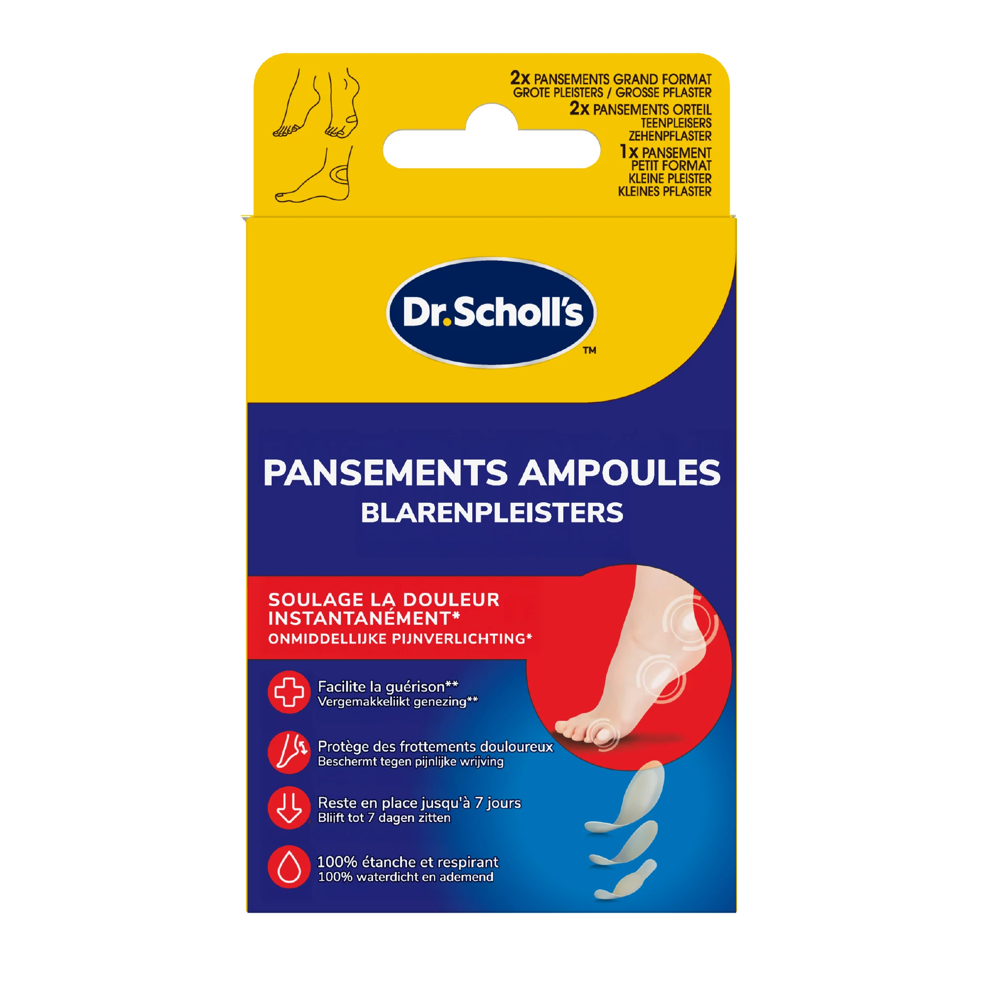 Dr. Scholl's Blarenpleisters mix 5 Stuks