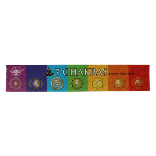 Green Tree Wierookstokjes 7 chakra 15.00 Gram