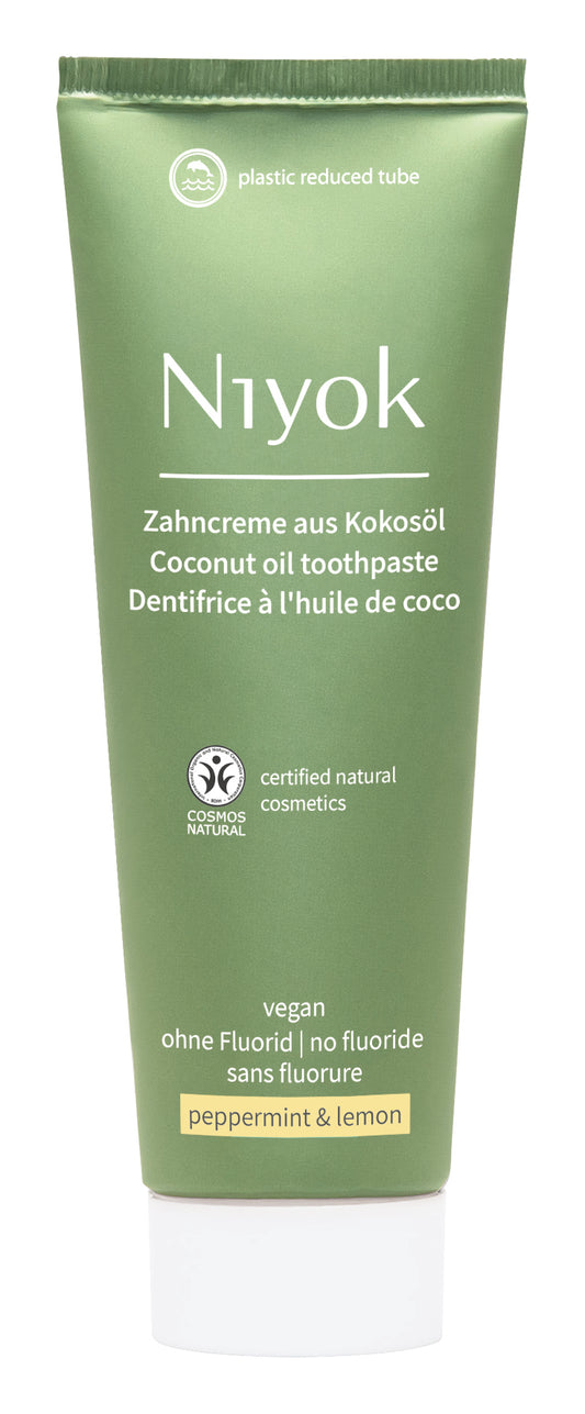Niyok tandpasta peppermint lemon 75.00 Milliliter