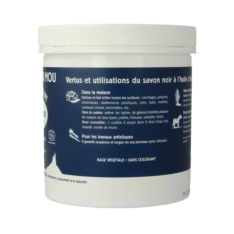 Marius Fabre Savon noir lavoir zwarte zeep pot 1 Kilogram