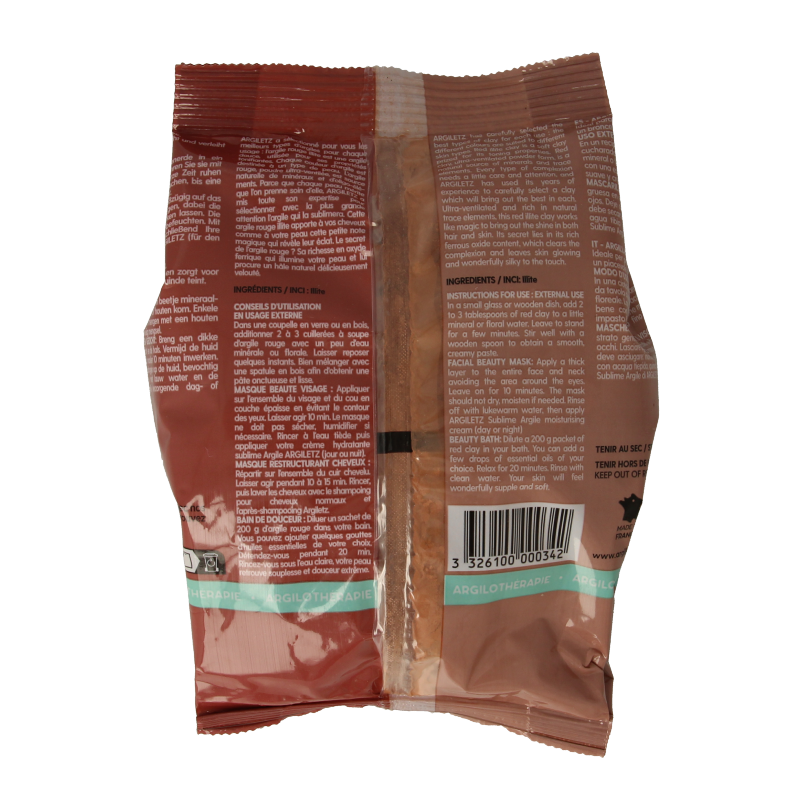 Argiletz Klei superfijn rood 200 Gram