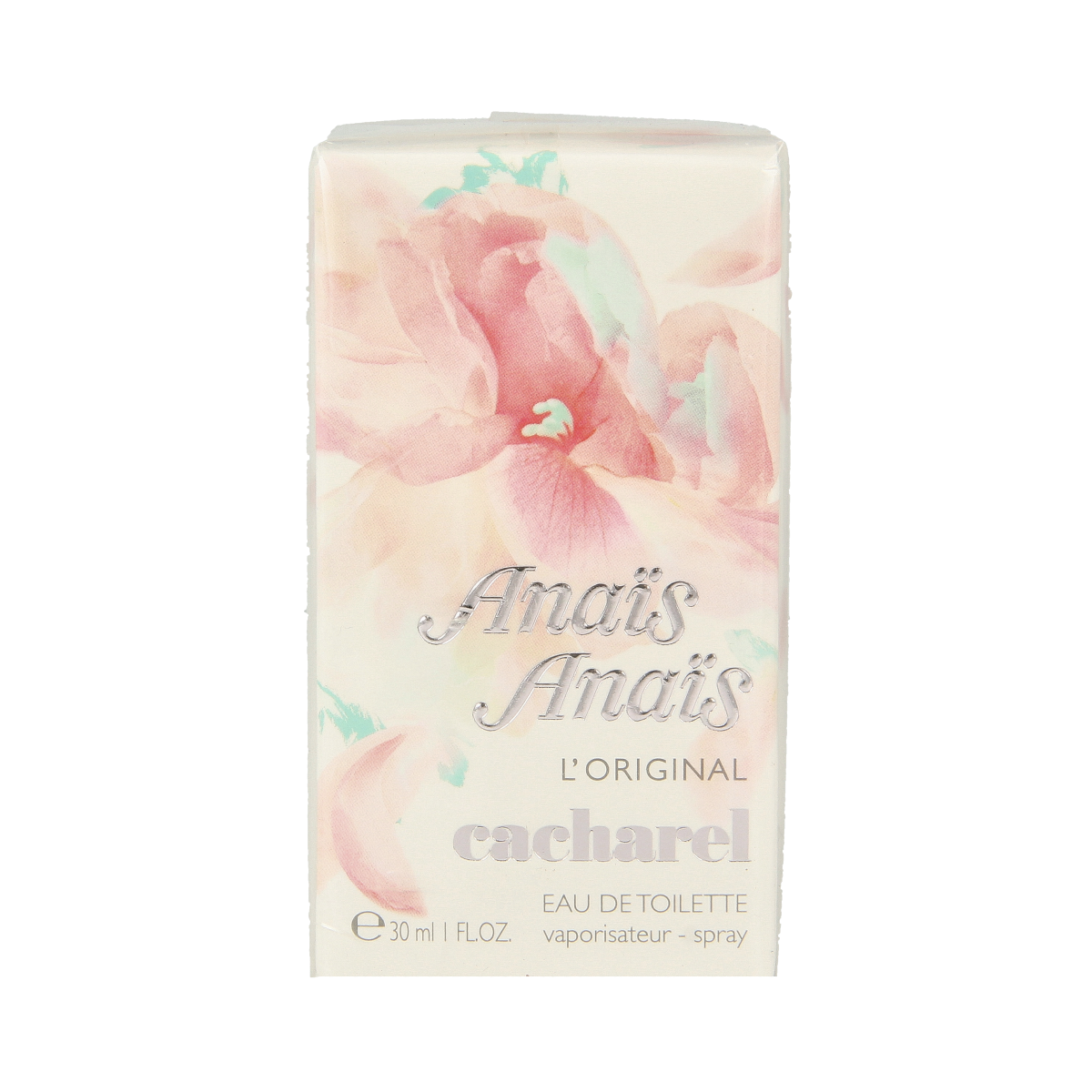 Cacharel Anais Anais eau de toilette vaporizer for women, 30ml bottle with floral perfume design.