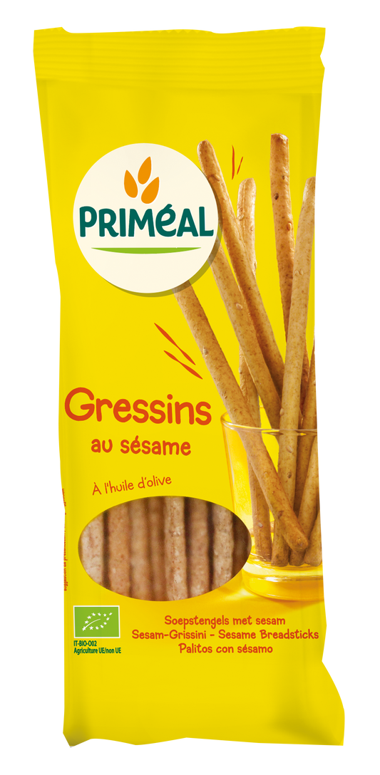 Primeal Soepstengels sesam bio 120.00 Gram