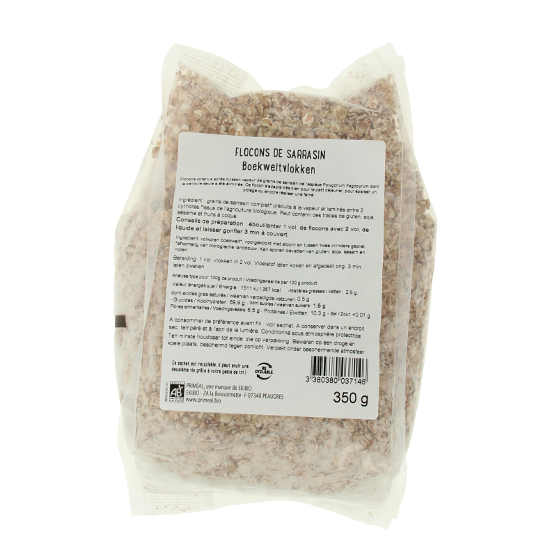 Primeal Boekweitvlokken bio 350 Gram