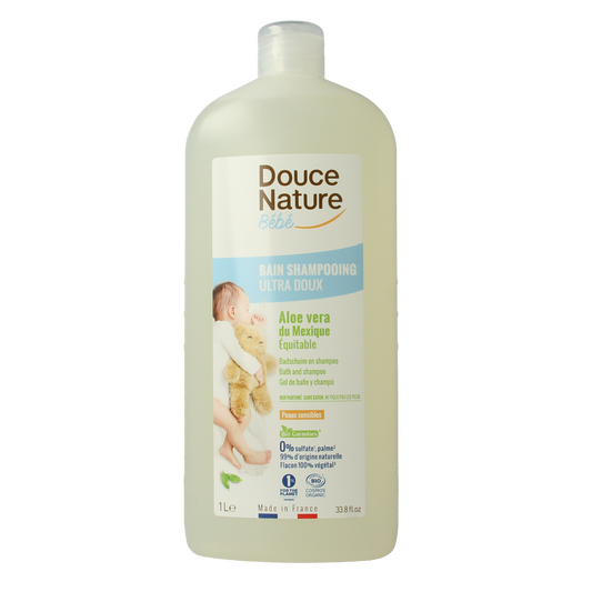 Douce Nature Baby badschuim & shampoo bio 1.00 Liter