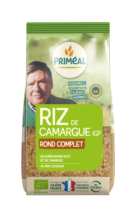 Primeal Volkoren ronde rijst camargue bio 500.00 Gram