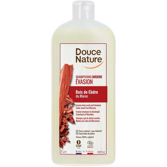 Douce Nature Douchegel & shampoo evasion met cederhout bio 1.00 Liter
