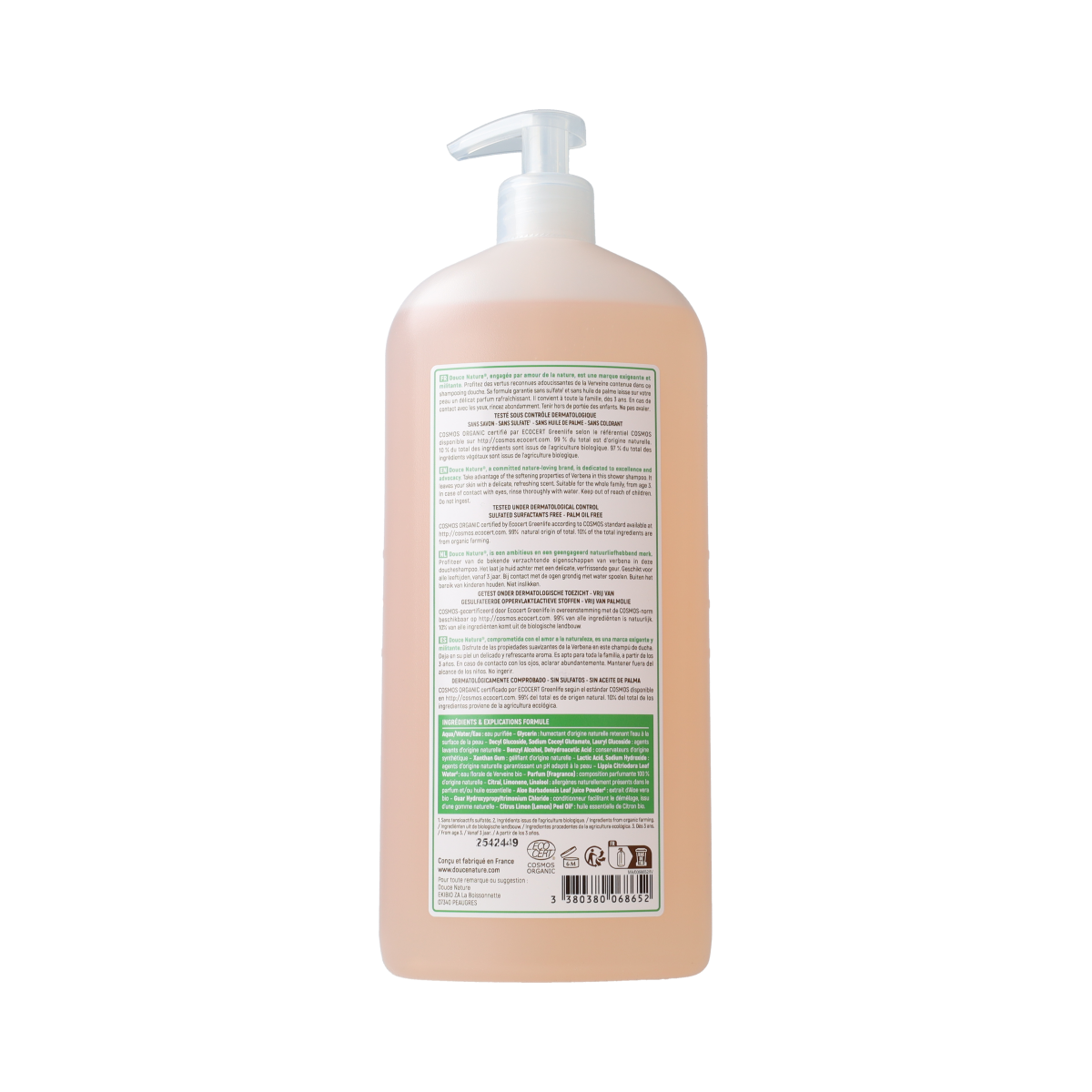 Douce Nature Douchegel & shampoo provence verbena Ardeche bio 1.00 Liter