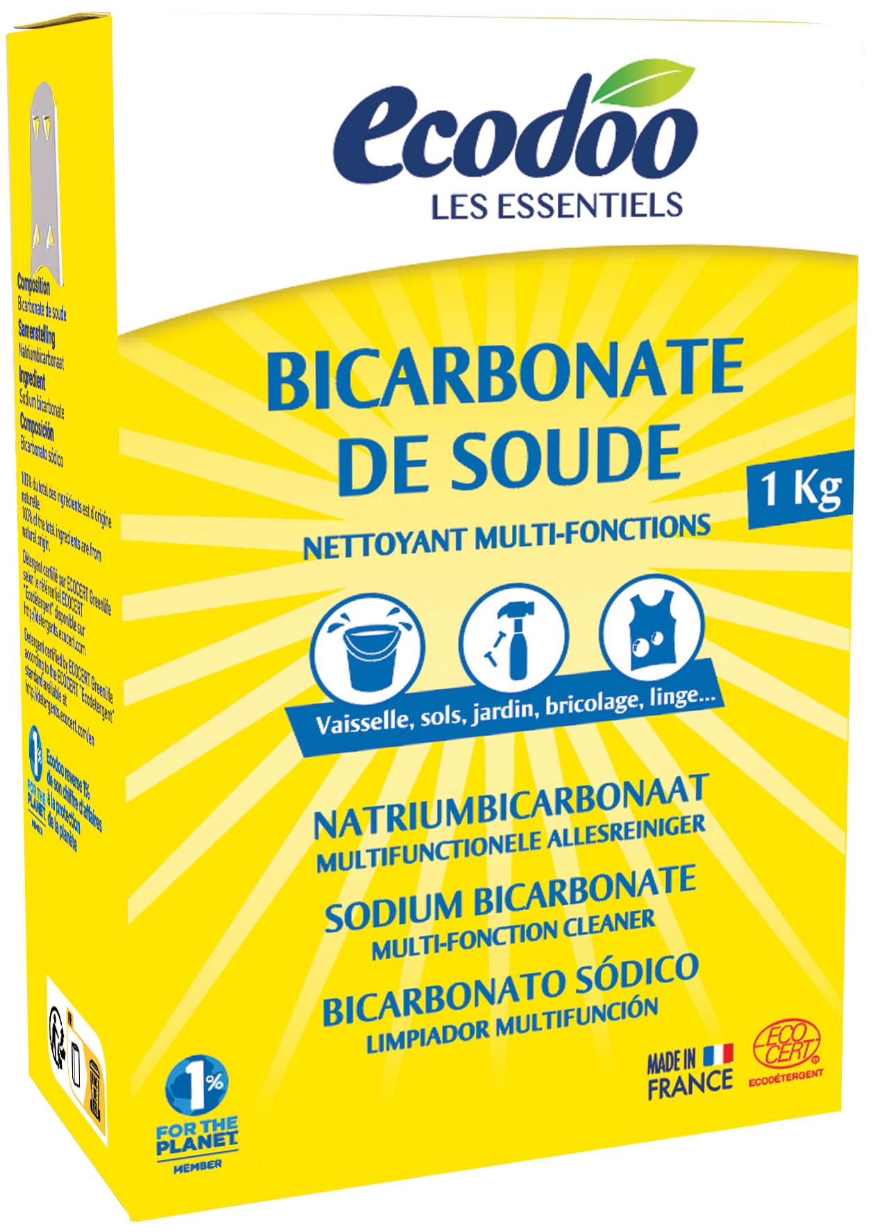 Ecodoo Zuiveringszout natriumbicarbonaat eco 1.00 Kilogram