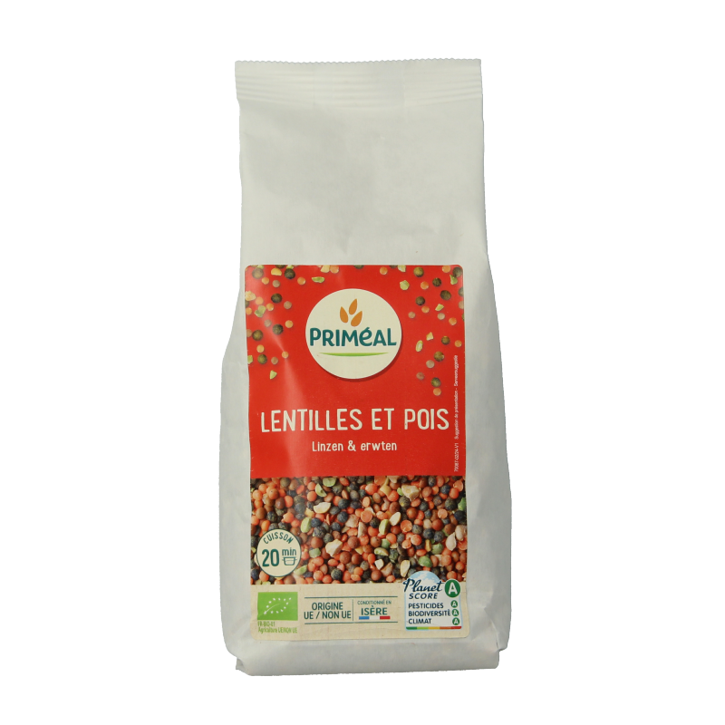 Primeal Linzen- en kikkererwtenmix bio 500 Gram