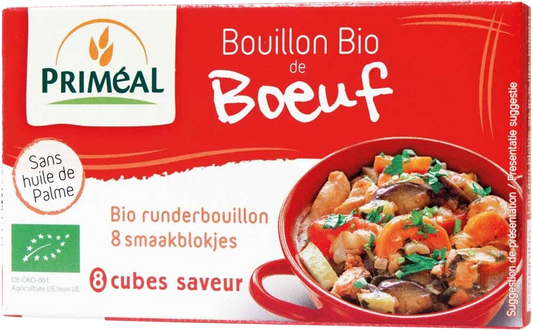 Primeal Runderbouillon blokjes 10 gram bio 8.00 Stuks