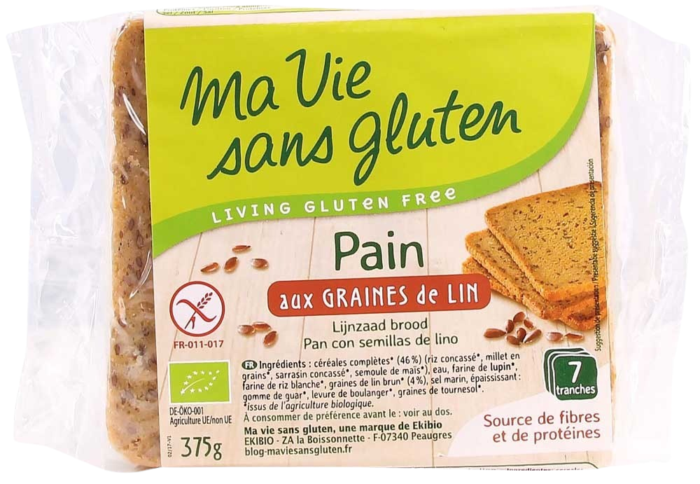 Ma Vie Sans Brood lijnzaad - glutenvrij - bio 375.00 Gram
