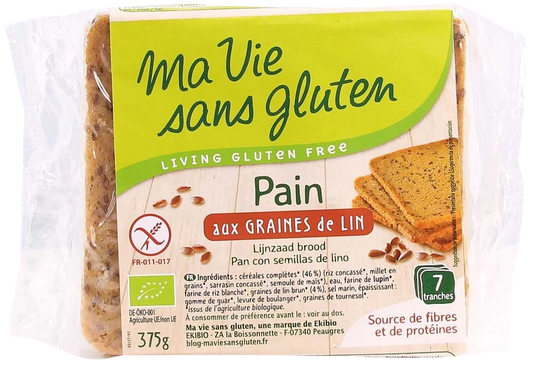 Ma Vie Sans Brood lijnzaad - glutenvrij - bio 375.00 Gram