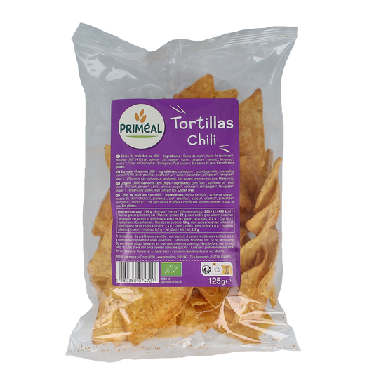 Primeal Tortillas chili bio 125.00 Gram
