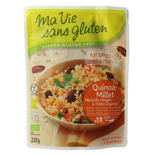 Ma Vie Sans Quinoa gierst rode bonen & groente glutenvrij bio 220.00 Gram