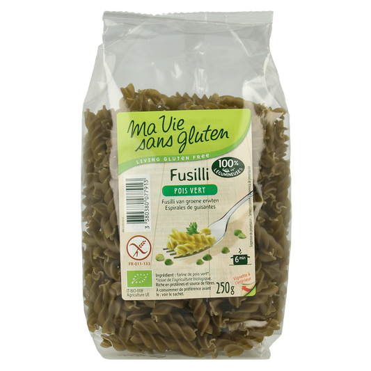 Ma Vie Sans Fusilli van groene erwten glutenvrij bio 250.00 Gram