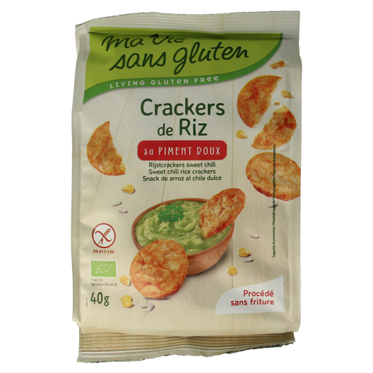 Ma Vie Sans Rijstcrackers sweet chili glutenvrij bio 40.00 Gram