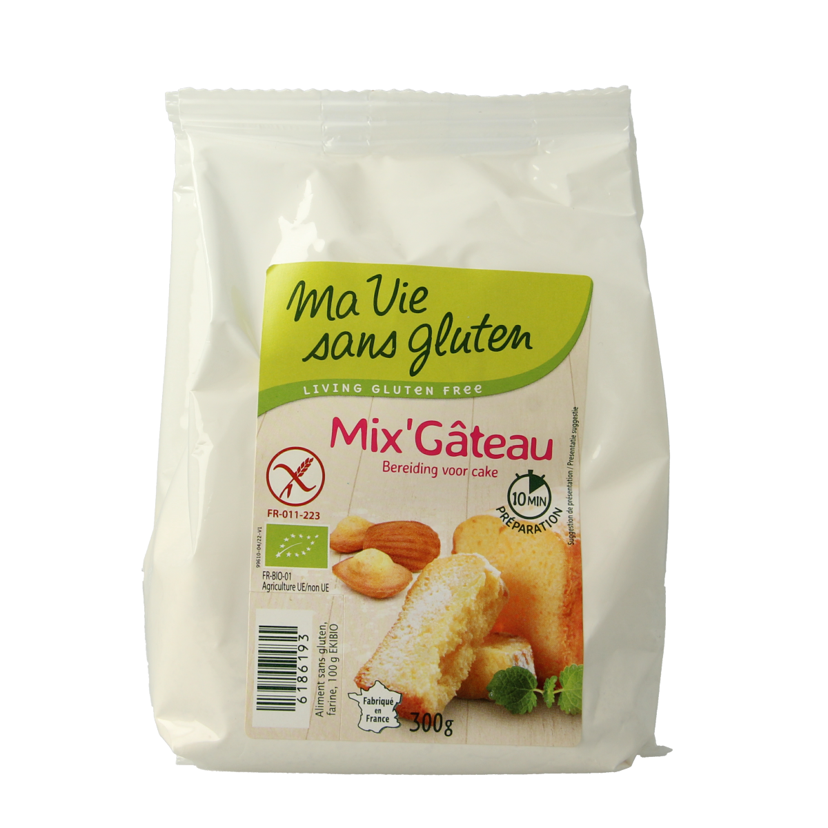 Ma Vie Sans Cakemix glutenvrij bio 300.00 Gram