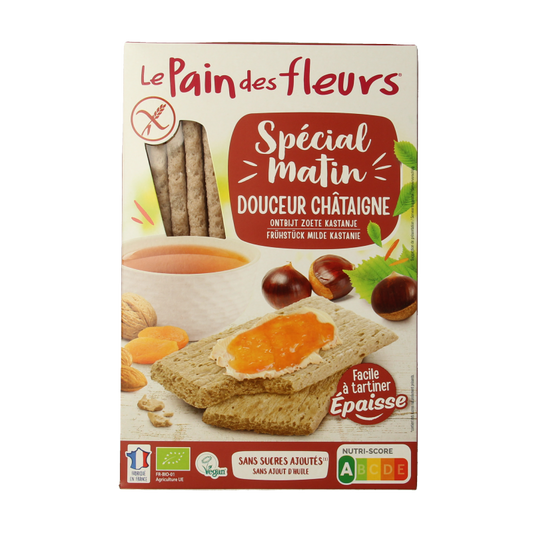 Pain Des Fleurs Special matin kastanje ontbijtcrackers bio 230 Gram