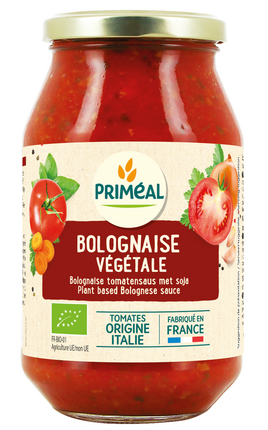 Primeal Bolognese tomatensaus vegetarisch bio 510.00 Gram