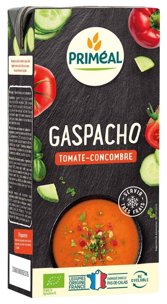 Primeal Gaspacho tomaat komkommer bio 330.00 Milliliter