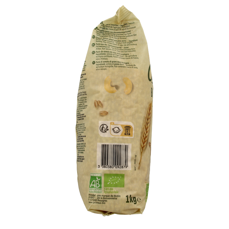 Primeal Macaroni elleboog familie bio 1 Kilogram