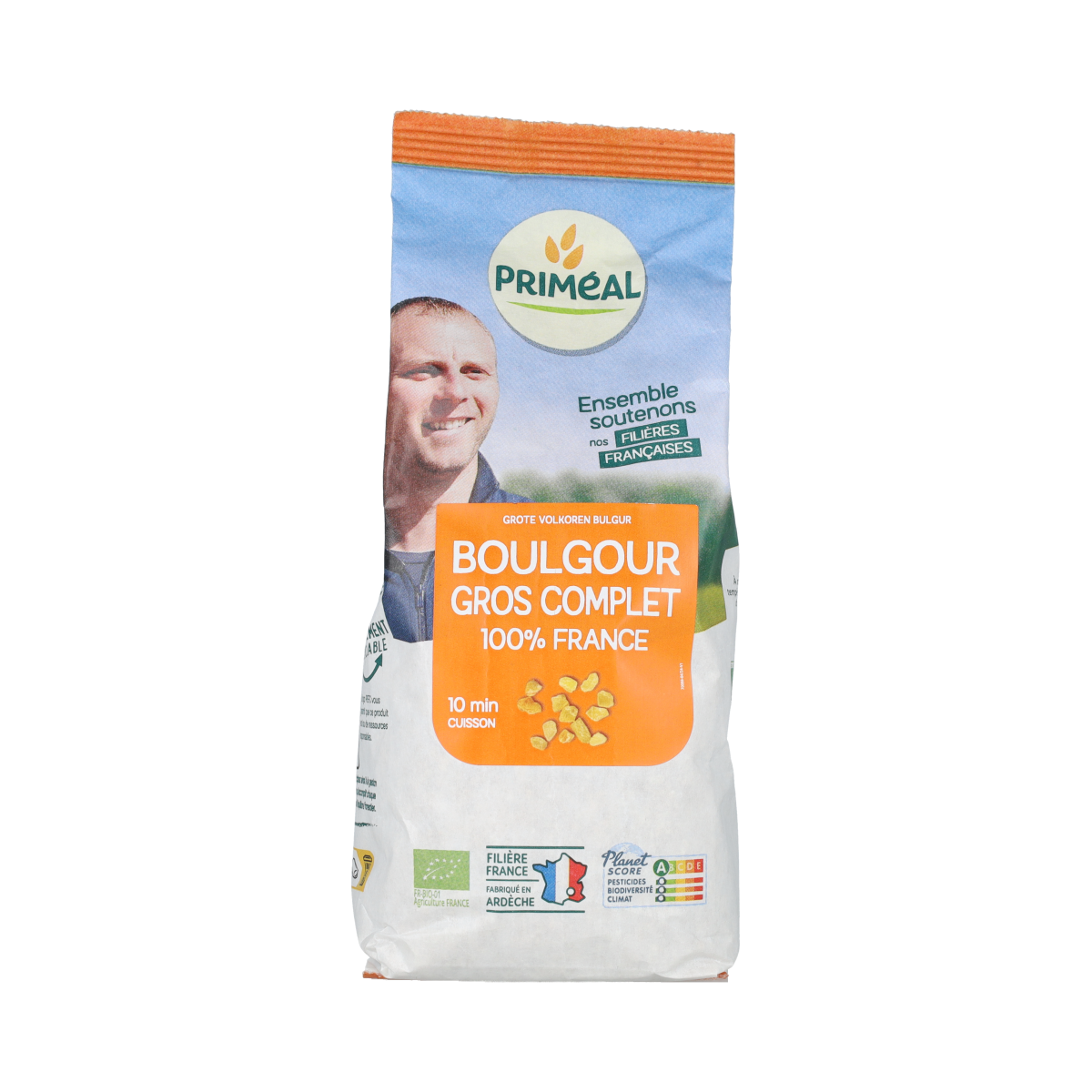Primeal Tarwe bulgur Frankrijk bio 400.00 Gram