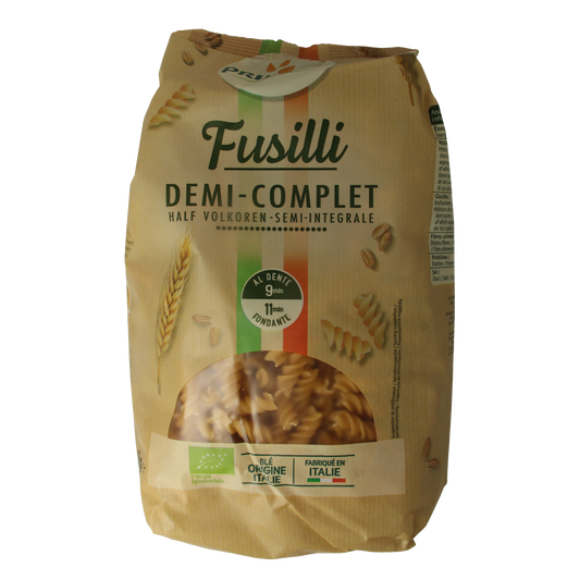 Primeal Fusilli halfvolkoren familie verpakking bio 1.00 Kilogram