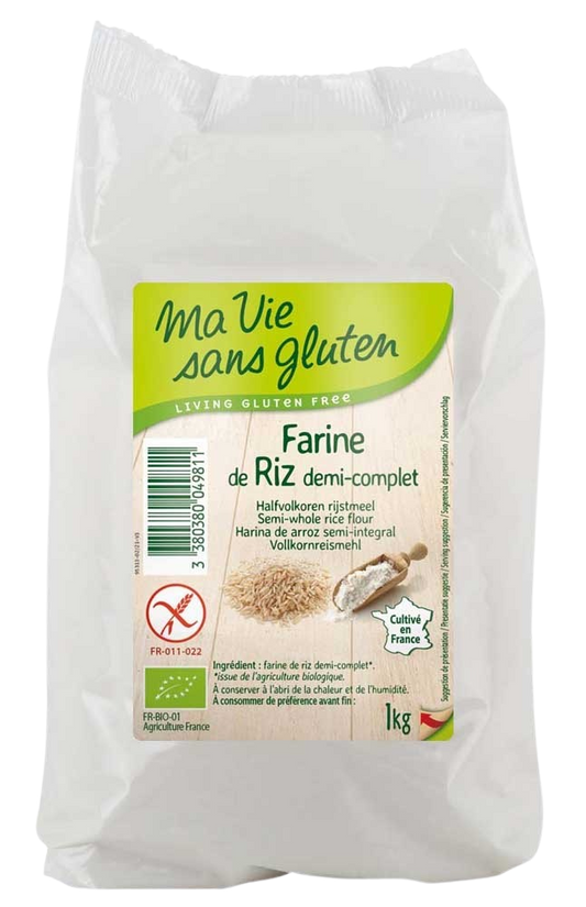 Ma Vie Sans Rijstmeel halfvolkoren glutenvrij bio 1.00 Kilogram