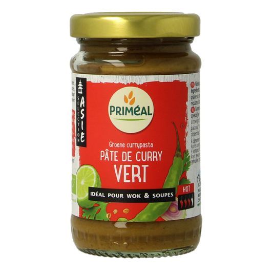 Primeal Groene curry pasta bio 120.00 Gram