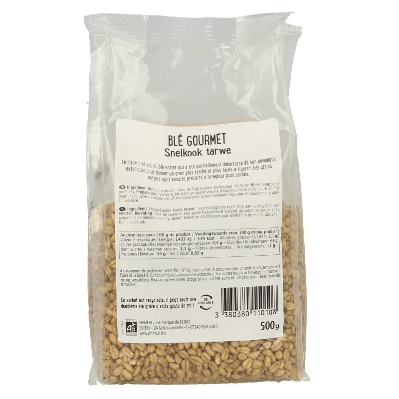 Primeal Tarwe gastronomisch bio 500 Gram