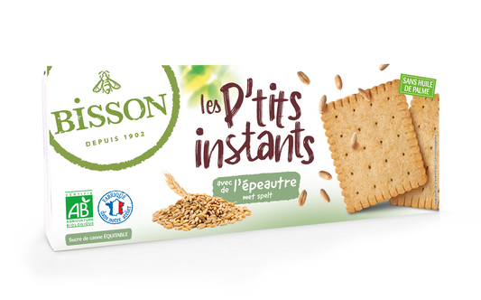Bisson Op=Op Les petits instants koekjes spelt bio 155.00 Gram